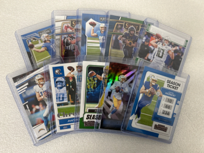 (10) Justin Herbert Sports Cards