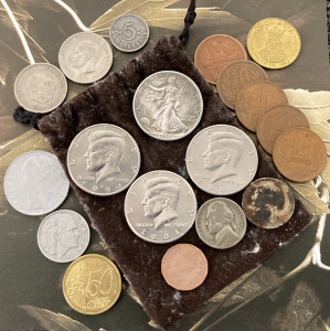 Bag Of US And Foreign Coins