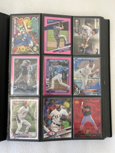 Binder with Baseball Cards (147 Total)