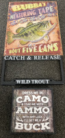 Fishing/Hunting Themed Decor And License Plate Cover