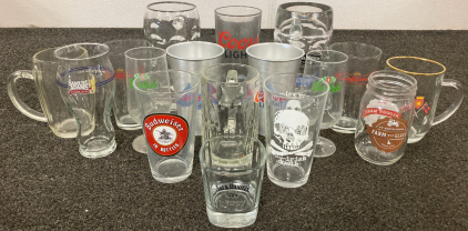 Beer And Liquor Glasses