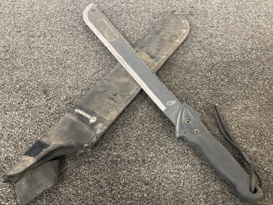 Gerber Saw Back Machete. 16.5&rdquo; Blade