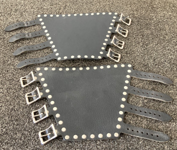 Leather Buckle Bracers