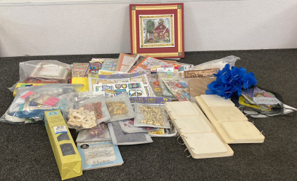Box Of Craft And Scrapbook Supplies