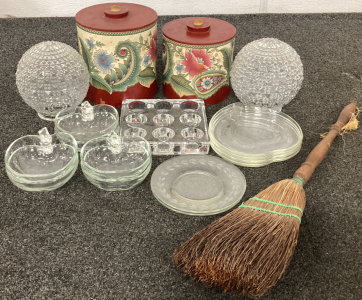 Canisters, Dishes, Lamp Globes And More