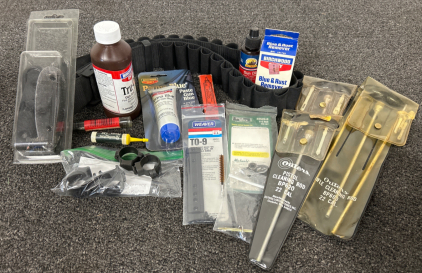 Box of Firearm Maintenance Items