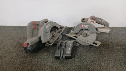 (2) Porter Cable Circular Saws with Charger