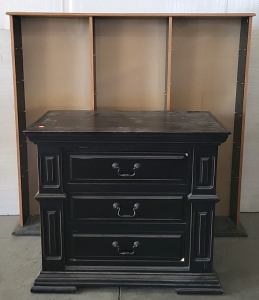 3 Drawer Dresser with Media Center, No Shelving