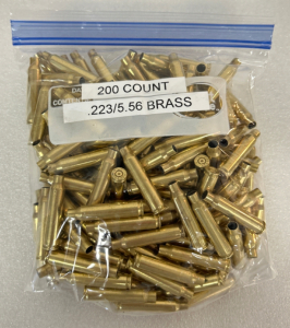 Bag of (200) Count Cleaned .223/5.56 Mixed Brass Casings