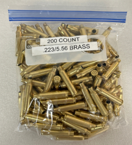 Bag of (200) Count Cleaned .223/5.56 Mixed Brass Casings