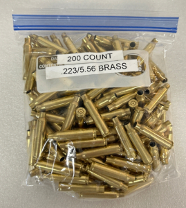 Bag of (200) Count Cleaned .223/5.56 Mixed Brass Casings