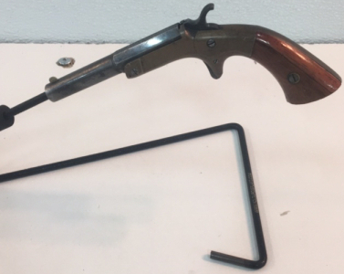 Frank Wesson Brass Frame, .22lr Single Shot Derringer Style Pistol