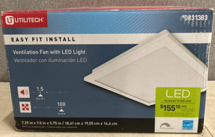 Utilitech Ventalation Fan w/ LED Light