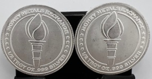 (2) 1/2 Troy Ounce Statue of Liberty Silver Round, .999 Pure