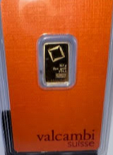 Gold Bar, 2.5 Gram .9999 Pure