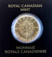 (1) 1g Canadian Maple Gram Gold Coin