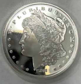 One Troy Ounce .999 Fine Silver Bullion Round