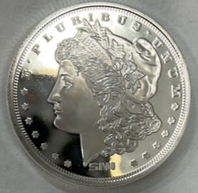 One Troy Ounce .999 Fine Silver Bullion Round