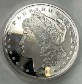 One Troy Ounce .999 Fine Silver Bullion Round