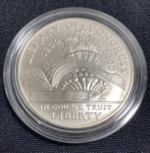 2000-P Library of Congress Silver Commemorative Coin