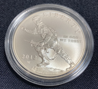 2012-W $1 Infantry Soldier Silver Commemorative Coin