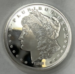One Troy Ounce .999 Fine Silver Bullion Round