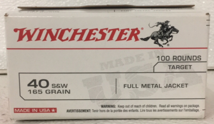 Winchester 40 S&W 165 GR 100 Round