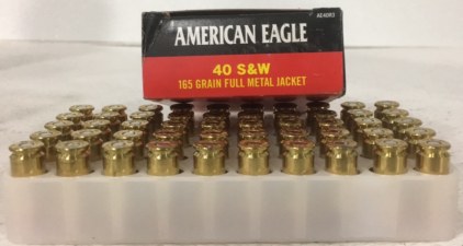 American Eagle Pistol Cartridges 40 S&W 165 GR