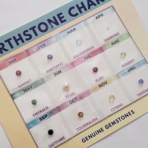 All Birth-Month Genuine Gemstones Chart
