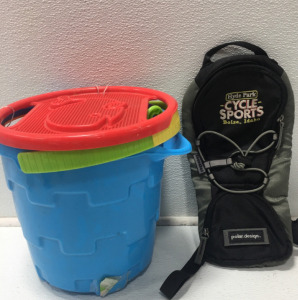 Sand Bucket And Toys, Mini Backpack