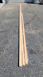 (3) Wood Hand Rails for Stairs