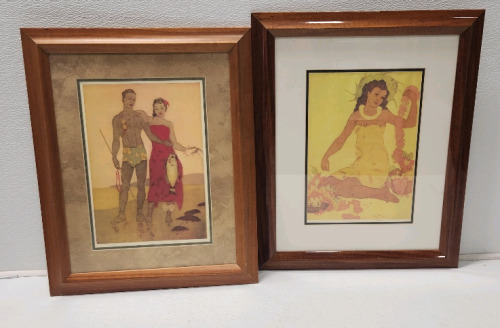 (2) Framed Hawaiian Prints