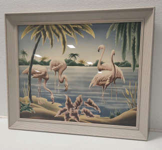 Frame Flamingo Print