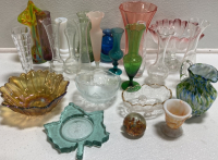 Assorted Vases and Decorative Glassware