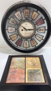 Medium Wall Clock, Square Framed Wall Art