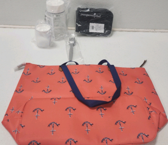 Anchor Tote Bag, Pampered Chef Lunch Box Set