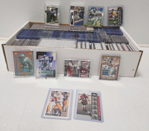 Large Lot Of Football Players Cards