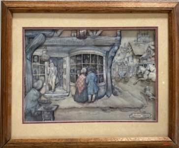 Anton Pieck&rsquo;s &ldquo;Curiosity Shop&rdquo; 3D Framed Wall Art