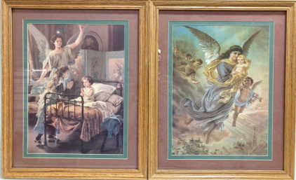 (2) Framed Angel Prints