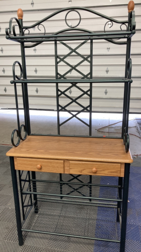 Metal Frame Table/Shelf Unit