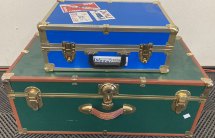 Green Storage Trunk, Blue Small Trunk