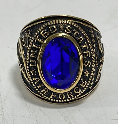 (1) US Air Force Men’s Ring W/ Blue Center Stone