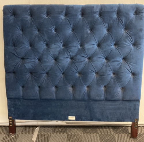 Navy Blue Tufted Headboard