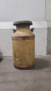 Vintage Metal Milk Container