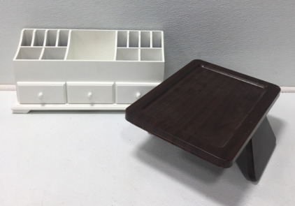 White Desk Top Orgainizer, Mini Shelf Table