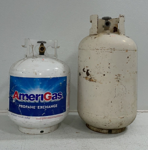 (2) Differnt Sized Used Propane Tanks