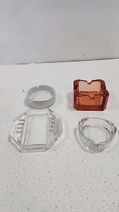 (4) Decorative Ashtrays