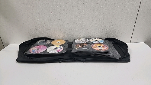 Binder of DVDs