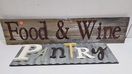 (2) Home Decor Signs