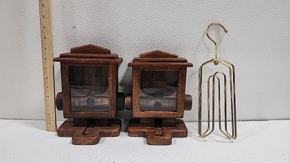 (2) Wooden Candy Dispensers, Tie Hanger